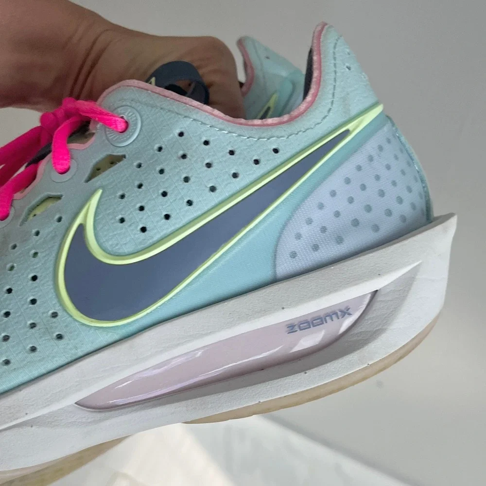 Nike Air Zoom GT Cut 3 Mens 9.5 Glacier Blue Basketball Shoes Sneaker DV2913-401